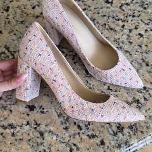 Marc Fisher Multicolor Tweed Heels